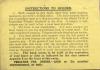 Ration Book
November 11-25, 1918
Inside Cover