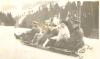 Tobogganing at Mürren Prisoner of War Camp, Switzerland, 1916/1917, WWI