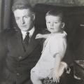 Harry Davies with his son John, c. 1925