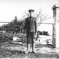 Soldier with bicycle