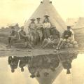 Group picture near pond, nd.