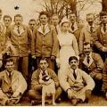 Group Photo with a Dog
&amp; Nurse Rose
Taken at a Sussex Hospital
Harry is under the "*"
Front