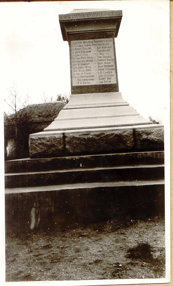 Cenotaph in Saltcoats, Sask.