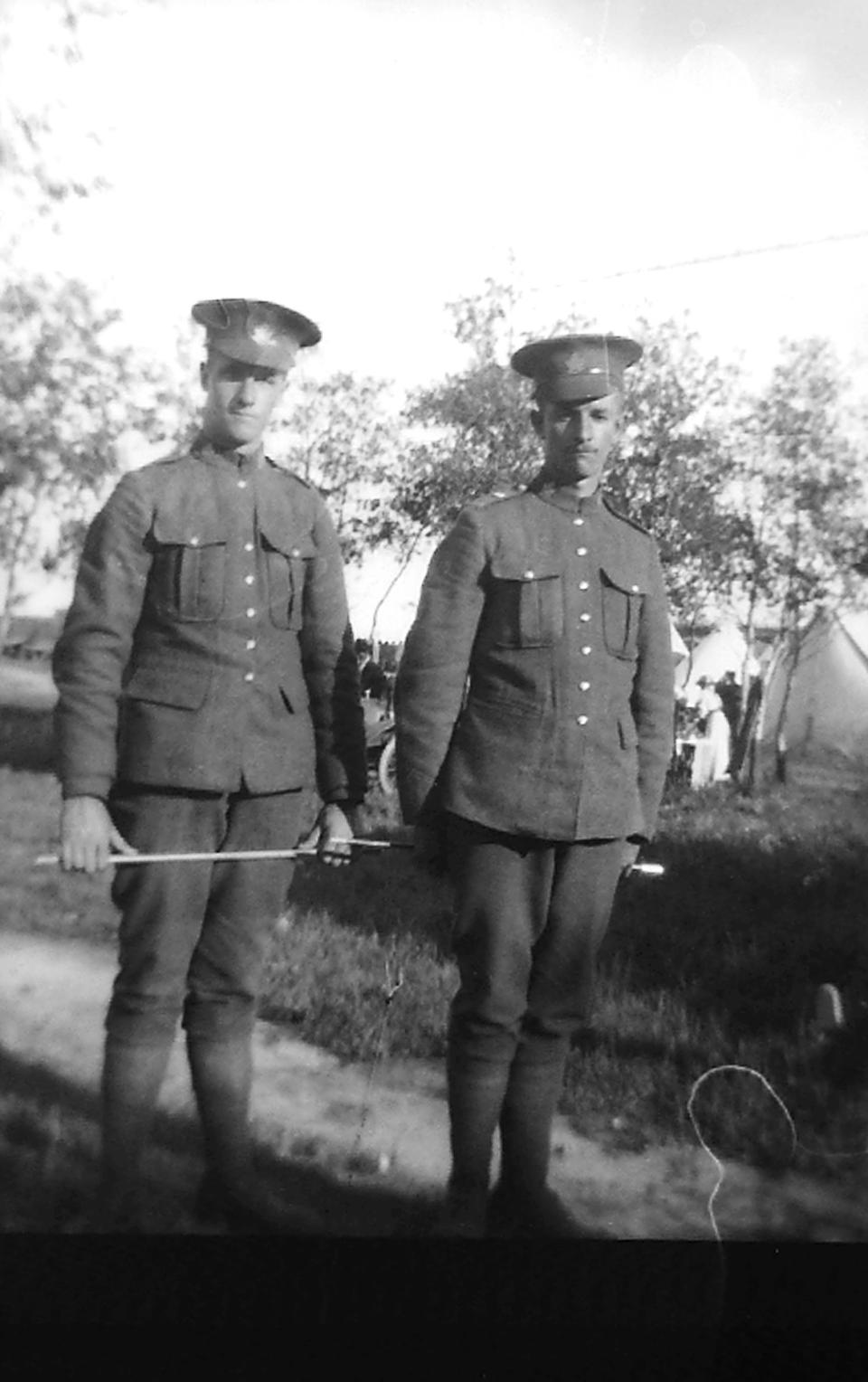 John Allan Hunter left, and George Helm Hunter right, nd.