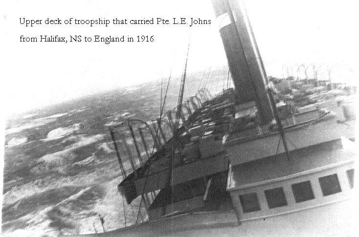 Troopship That Carried Lawrence Earl Johns to England