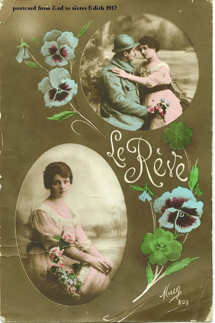 Postcard to Edith from Earl (front)