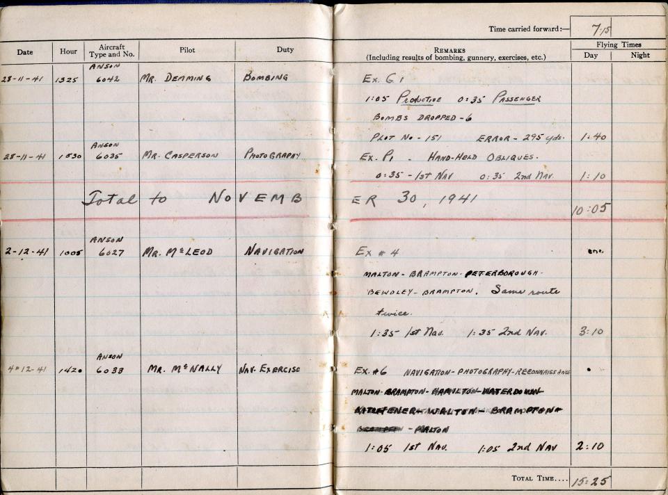 Thomas Scandiffio, Gunner Logbook, p.3