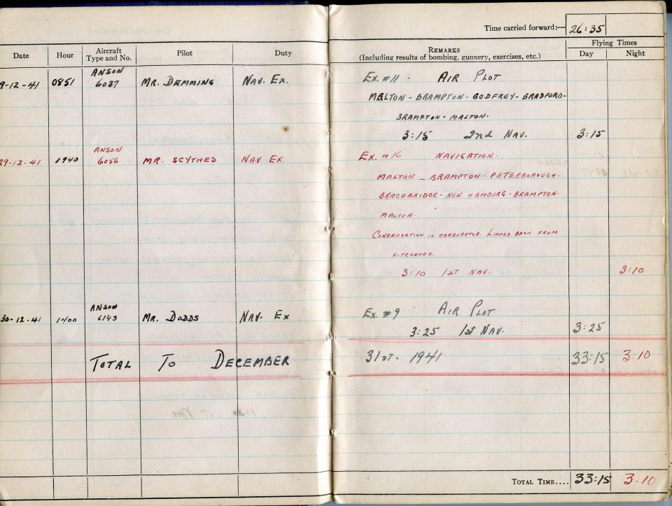 Thomas Scandiffio, Gunner Logbook, p.5