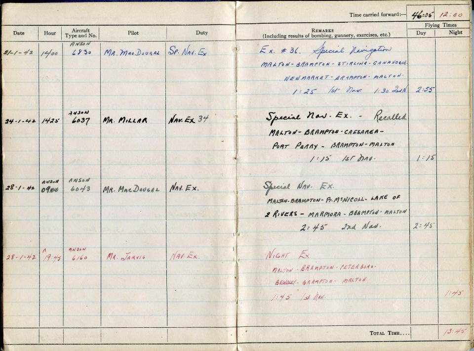 Thomas Scandiffio, Gunner Logbook, p.8