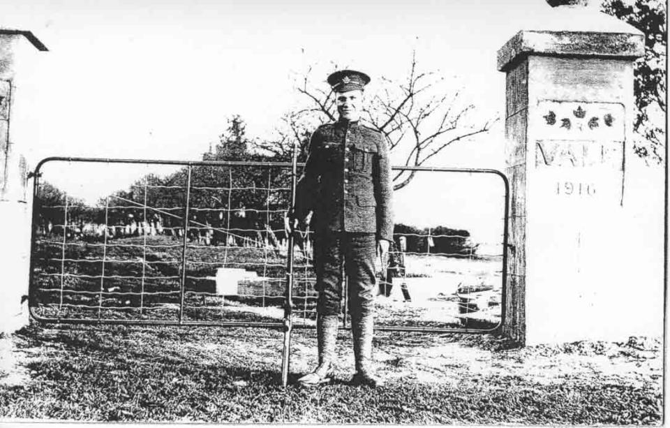 Soldier with bicycle