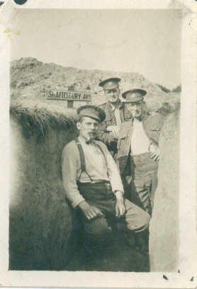 Training Trench - S. T. Hampson in rear