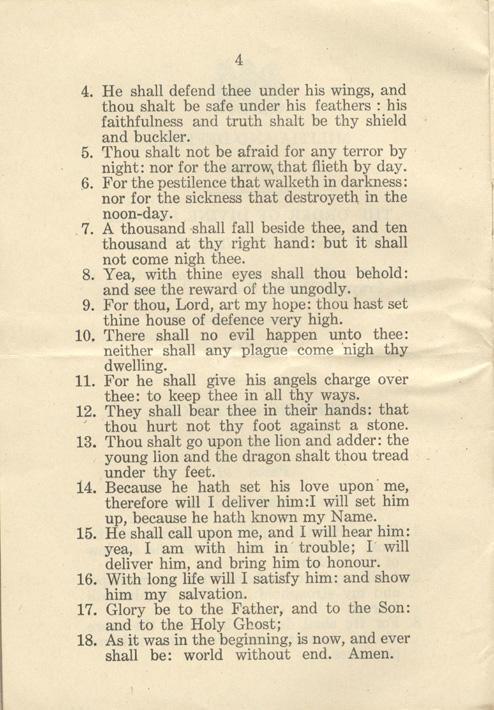 Militia &amp; Defence
Order of Divine Service
At Camps Instructions
1916
Page 4