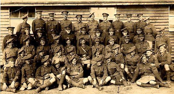 Group Photo of
Various Ranks &amp; Battalions
All Names Listed (Back)
Front